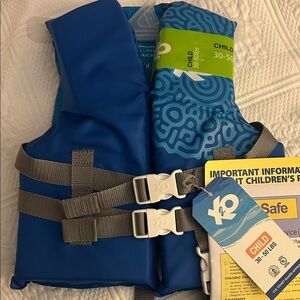 O'Neill Kids Swim Vest - Blue and Green